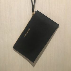 Michael Kors black wristlet